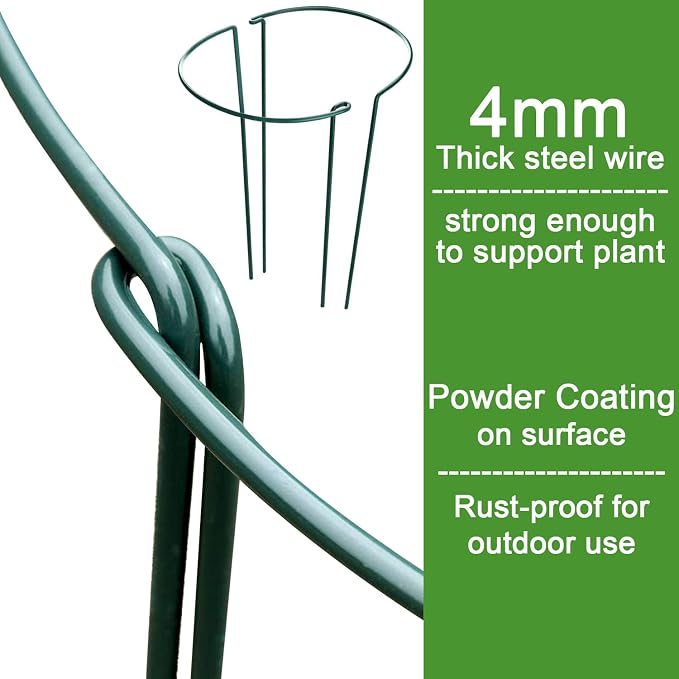 HiGift 6 Pack 24 Inch Plant Stakes, Flower Indoor Outdoor - Image 4