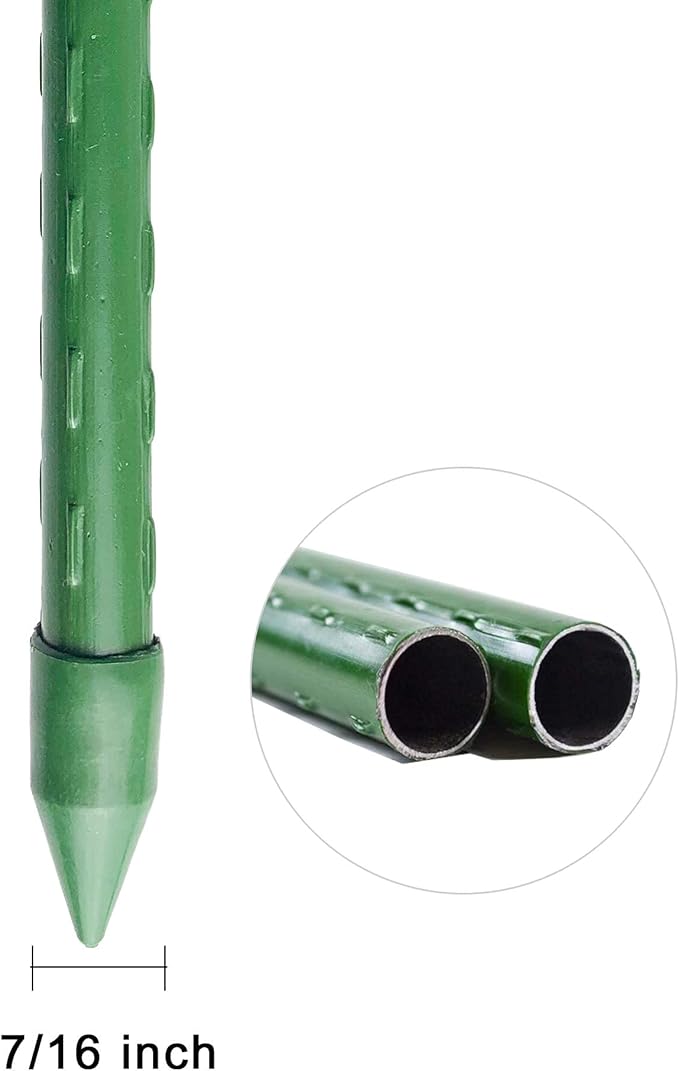 WAENLIR Garden Stakes 60 inch 5ft Sturdy Tomato Stakes, Plant Stakes - Image 3