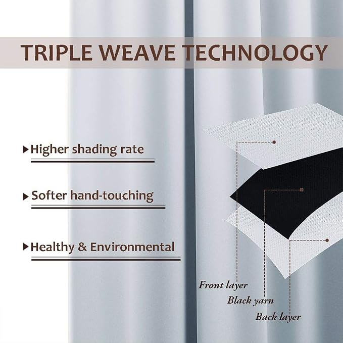 NICETOWN 2 Panels Waterproof Outdoor Curtains - Image 4