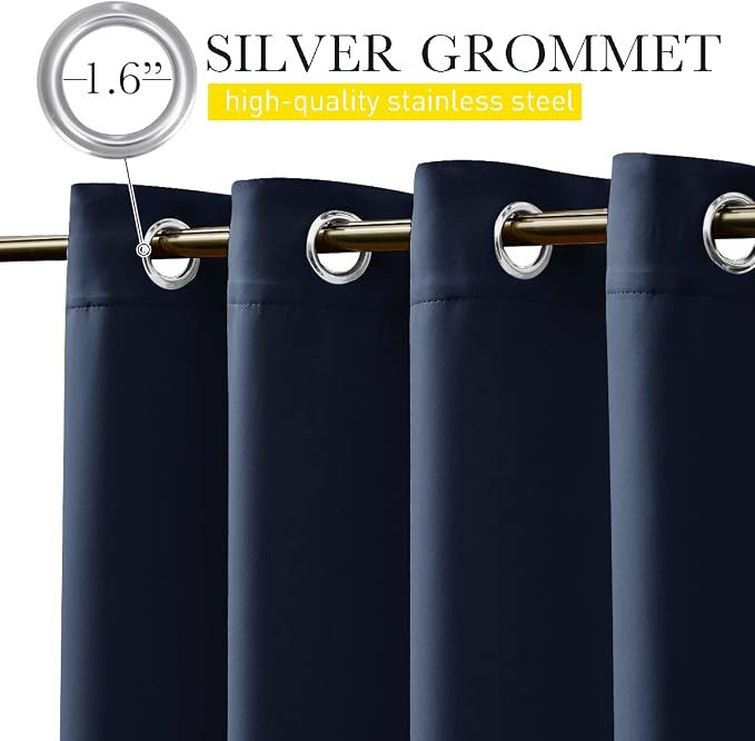NICETOWN 2 Panels Fixed Outdoor Curtains - Image 7