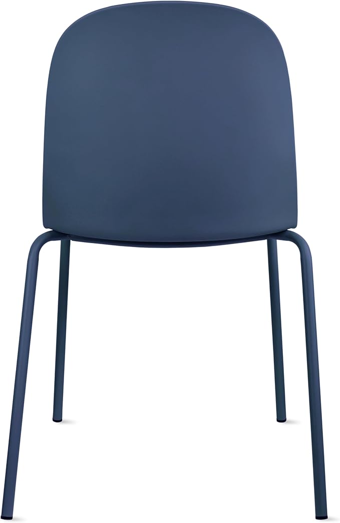 2xhome Parent Modern Stackable Armless Dining Chair | Plastic Shell Seat - Image 6