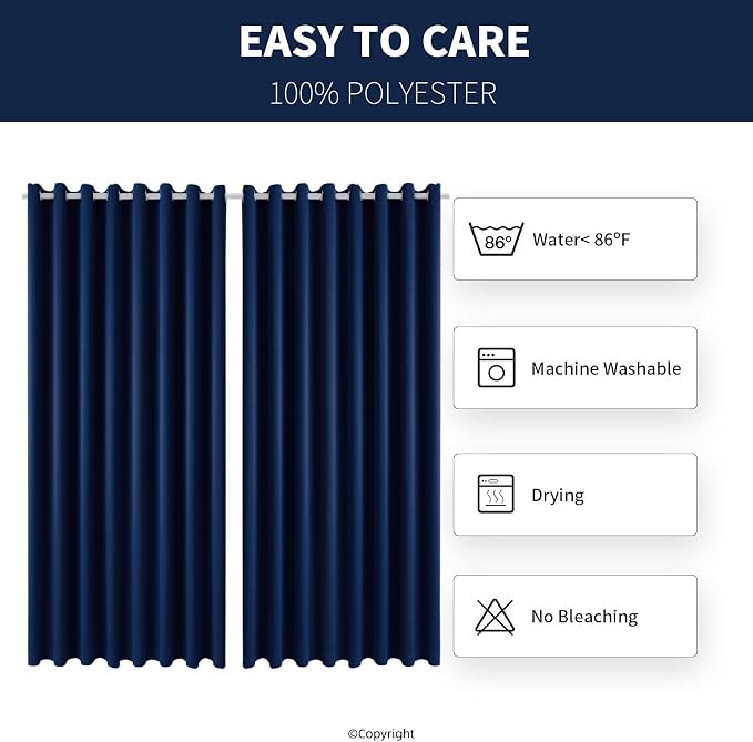 Outdoor Patio Curtain Waterproof Darkening Thermal Insulated Indoor Curtains - Image 6