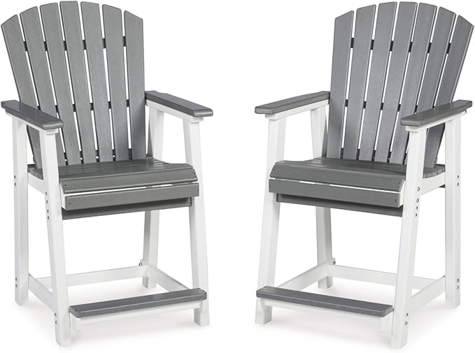 Signature Design by Ashley Outdoor Transville HDPE Patio Barstool by SignatureDesignbyAshley