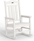 Ciokea Oversized Outdoor Rocking Chair, 380lbs Heavy-Duty Large Patio Rocker by CIOKEA
