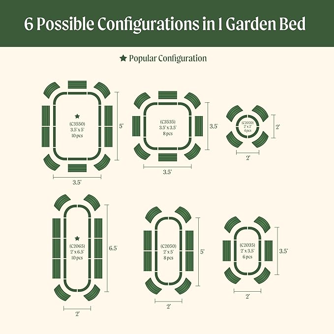 Vego garden Aluzinc Raised Garden Bed Kits, Sky Blue - Image 3