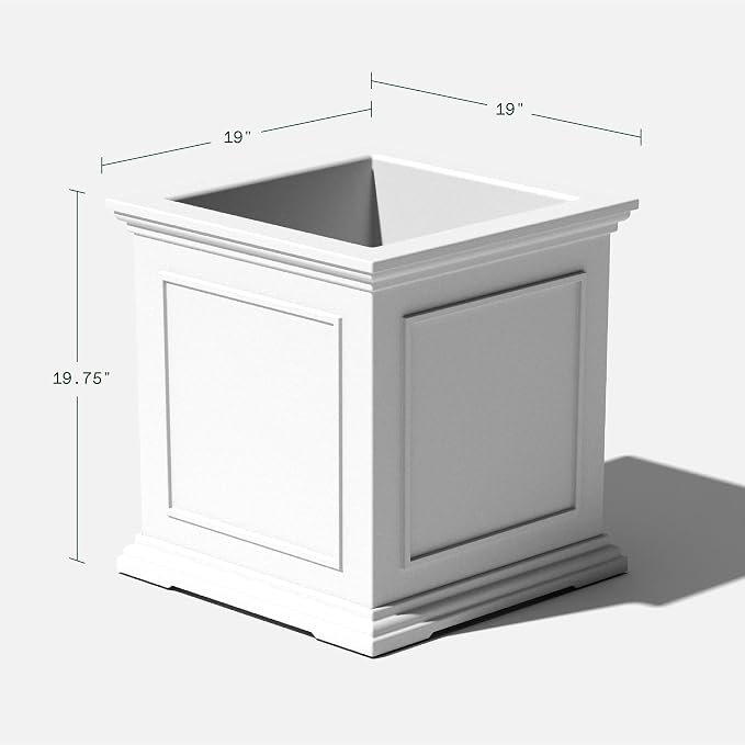 Veradek Brixton Series Cube Plastic Planter - Image 2