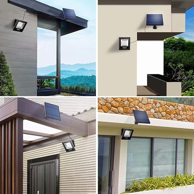 Solar Lights Outdoor Dusk to Dawn 4400mAh Solar Flood Lights Waterproof LED - Image 7