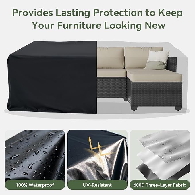 Aoxun 4 Piece Patio Furniture Set - Image 7