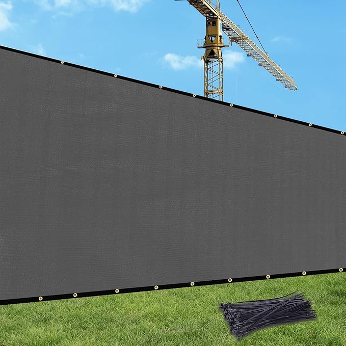 UPGRADE Privacy Fence Screen 3'x26' Dark Grey Outdoor 90% Visibility Blockage by UPGRADE