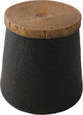 SUNBURY Small Outdoor Side Table, Accent Side Table, Garden Stool Wooden-Look by SUNBURY