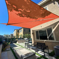 SUNLAX Sun Shade Sail 12' x 12' x 12' Terra Red Triangle Canopy Sail Shade by SUNLAX