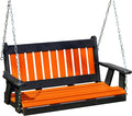 Poly Lumber Wood 4FT Mission Porch Swing Amish Craftsmandship Made in USA HDPE by Unknown
