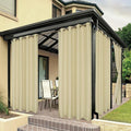 BONZER Outdoor Curtains for Patio Waterproof Thick Privacy Grommet Light by Bonzer