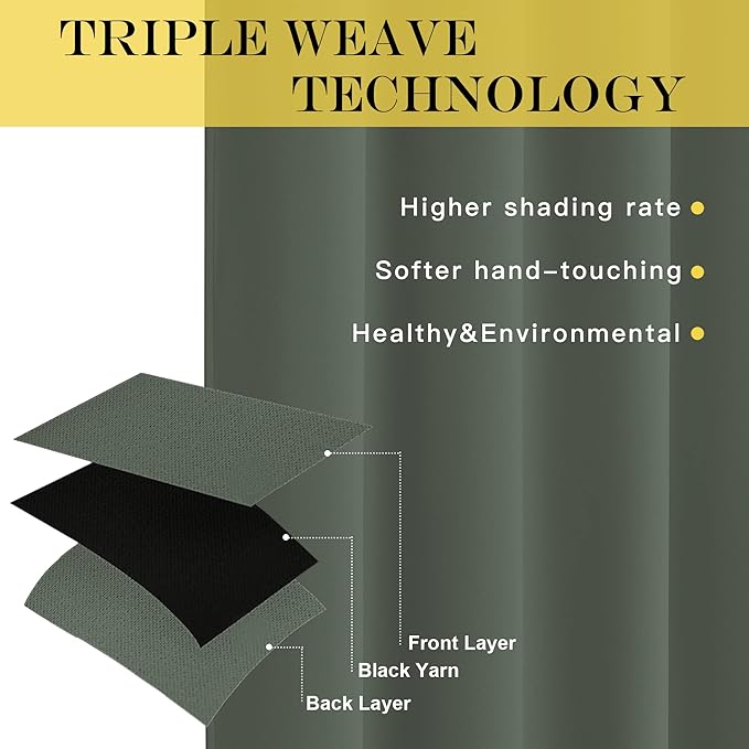 NICETOWN Blackout Room Divider Curtains - Image 3