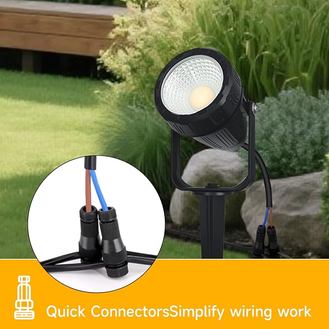 Low Voltage Safety Landscape Lights Outdoor: 7W 840LM LED Landscape Lighting - Image 4