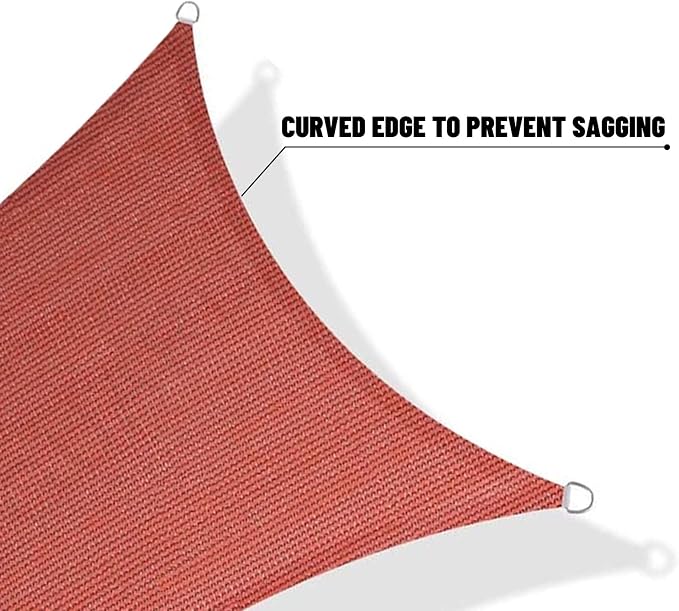 SUNNY GUARD Custom Size 7'x10' Terra Red Sun Shade Sail Rectangle UV Block Shade - Image 7