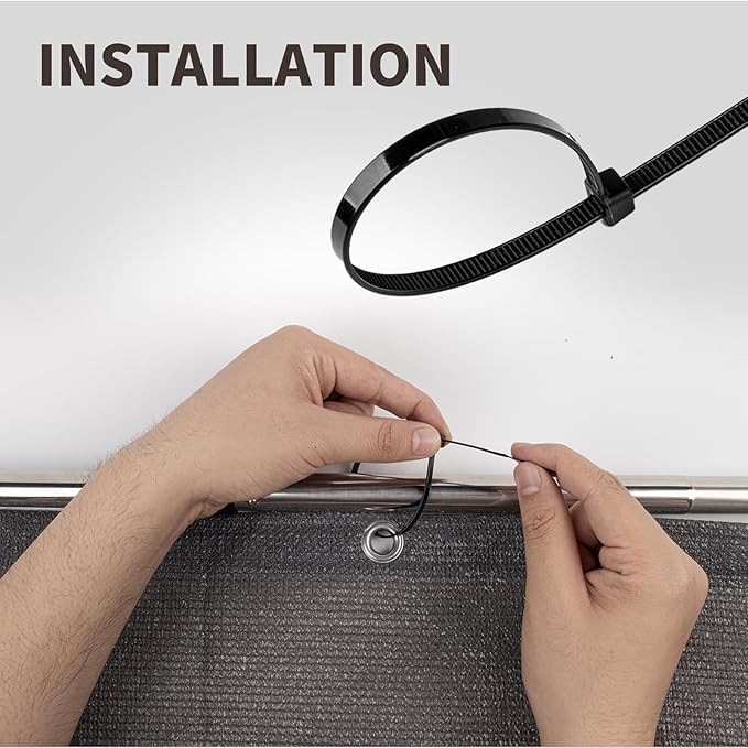 LOVE STORY Custom Size 3.3'x19' Dark Grey Balcony Privacy Screen, UV Block - Image 7