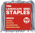 U Shape Garden Stakes 90 Packs 4 Inch 11 Gauge Irrigation Tubing Stakes by TiTifield