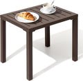 Crestlive Products Outdoor Side Table, Aluminum Rectangular End Table, Easy by CrestliveProducts