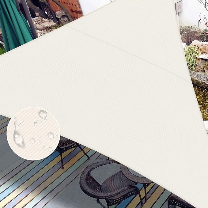 LOVE STORY Right Triangle 10'x14'x17.2' Waterproof Sun Shade Sail Canopy UV by LOVESTORY