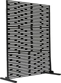 Oakland Living 6 ft. X 4 ft. Black Freestanding Metal Privacy Screen Room by Oakland+Living