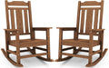 SERWALL Oversized Rocking Chair Set of 2 Outdoor, HDPE Outdoor Rocking Chair by SERWALL
