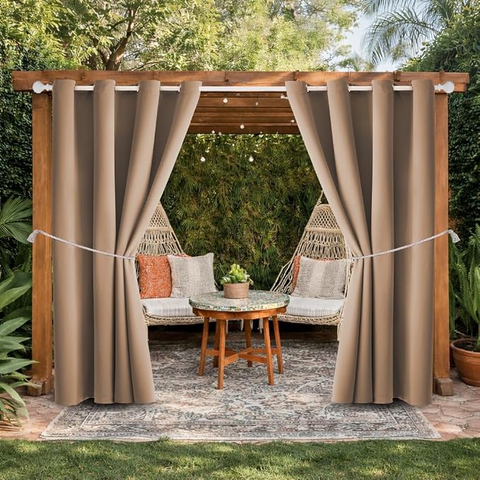Outdoor Indoor Curtains W52 x L108 by DivaenCamino
