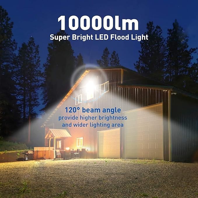 4Pack LED Flood Light Outdoor, 150W LED Work Light 15500lm - Image 3