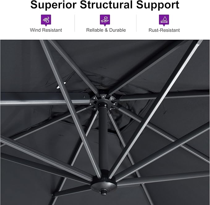 PURPLE LEAF 10 Feet Patio Umbrella - Image 6