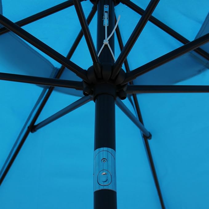 Blissun 9' Outdoor Patio Umbrella, Outdoor Table Umbrella, Yard Umbrella - Image 4