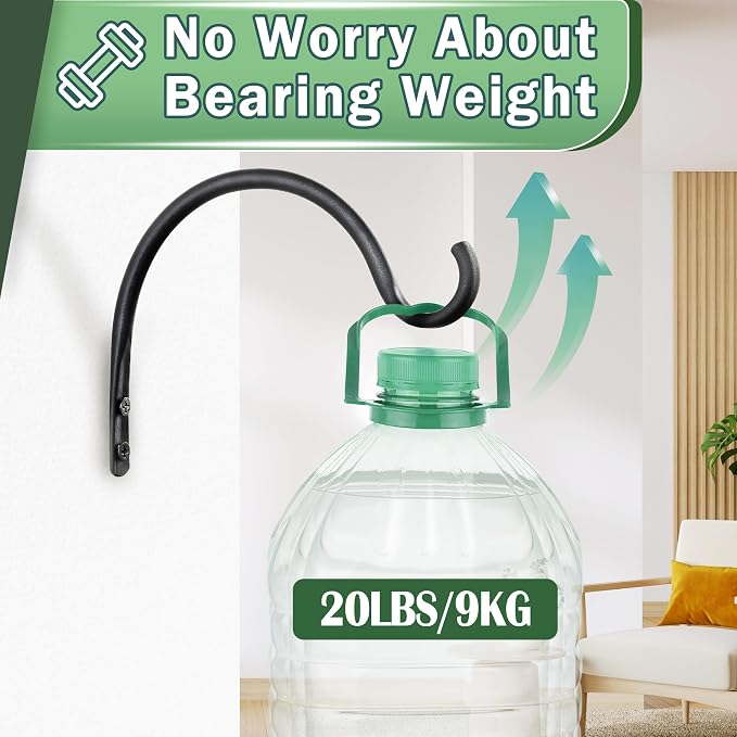Qiang Ni Hanging Plant Bracket Hooks: 6 Inch Wall Plant Hook Planters and Decor - Image 8