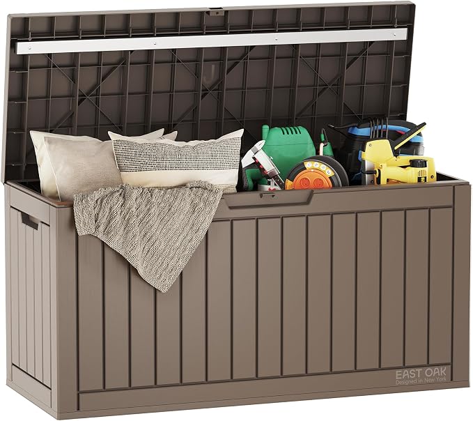 EAST OAK Outdoor Storage Box, 60 Gallon Deck Box Indoor and Outdoor Use by EASTOAK