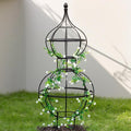 47"x17" Metal Obelisk Trellis for Climbing Plants | Unique Outdoor Support for by Goooxim