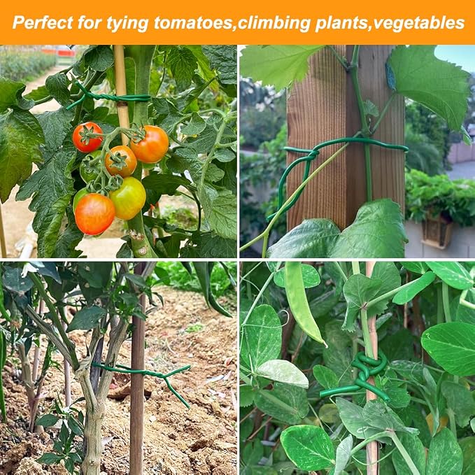 Tenn Well Plant Ties for Climbing Plants, 66 Feet 2.8mm Green Garden Wire Ties - Image 4