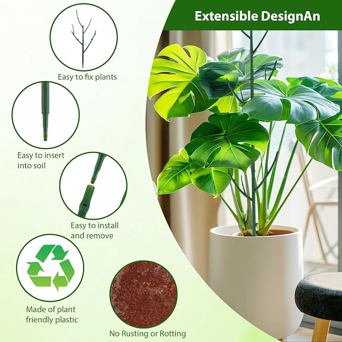 15 Pack Stackable Plant Support Stakes, Garden Trellis - Image 5