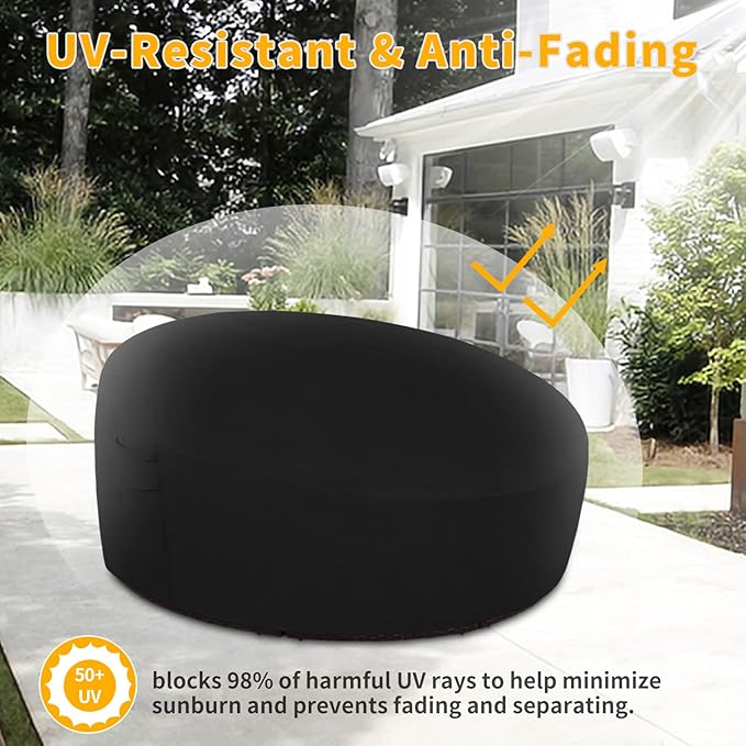 Easy-Going Heavy Duty 600D Outdoor Daybed Cover 75 Inch UV Resistant Patio - Image 4