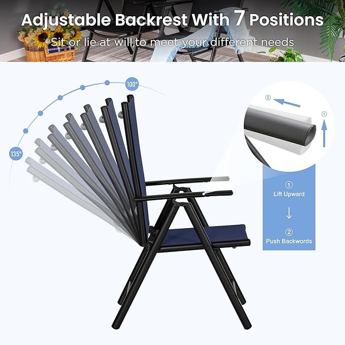 PHI VILLA 5-Piece Patio Dining Set - Image 3