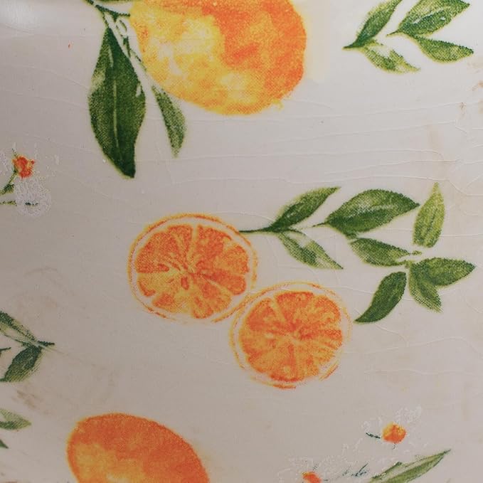 Lemon Summer Decor Plant Pot, 6 Inch Vintage Ceramic Planter - Image 5