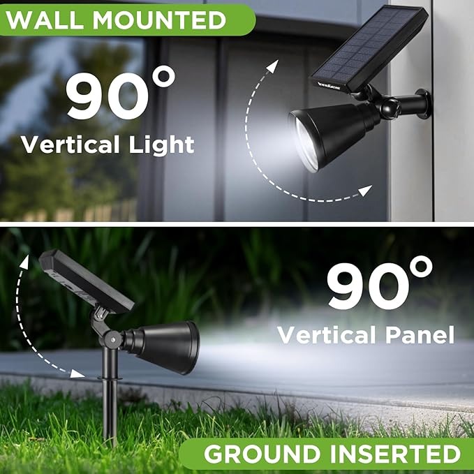 InnoGear Solar Spot Lights, Outdoor Solar Lights Solar Spotlights Flag Pole - Image 6