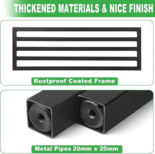 2 Pack Metal Plant Stand Outdoor Plant Shelf Indoor, 1 Tier Heavy Duty Plant - Image 2