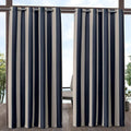 Exclusive Home Canopy Stripe Indoor/Outdoor Grommet Top Curtain Panel by Exclusive+Home