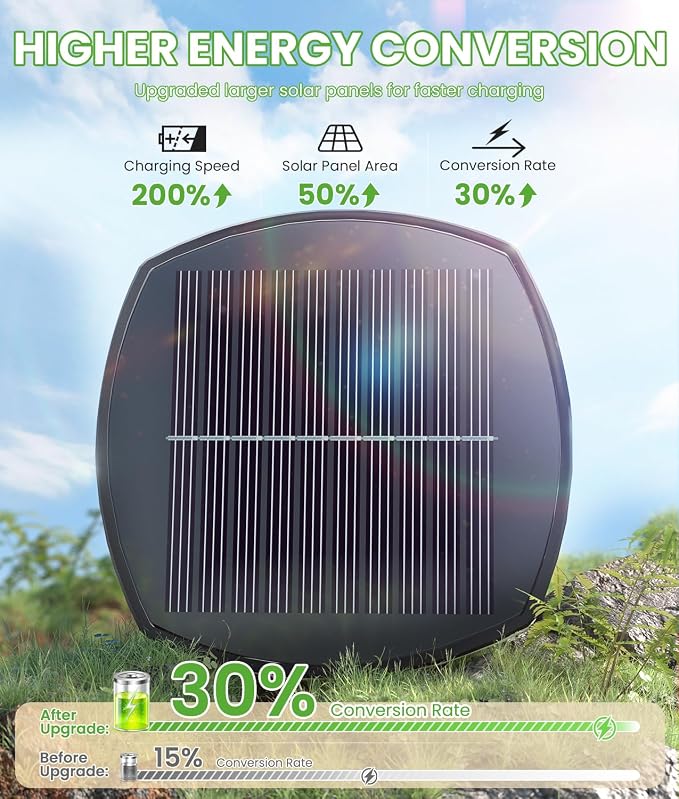 Solar Pathway Lights Outdoor, 4 Pack Bright Solar Powered Garden Lights - Image 3