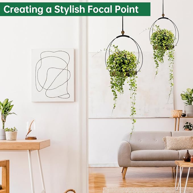 Hanging Planter for Indoor Plants, Modern Boho Macrame Plant Hanger for 3-5.5 - Image 6