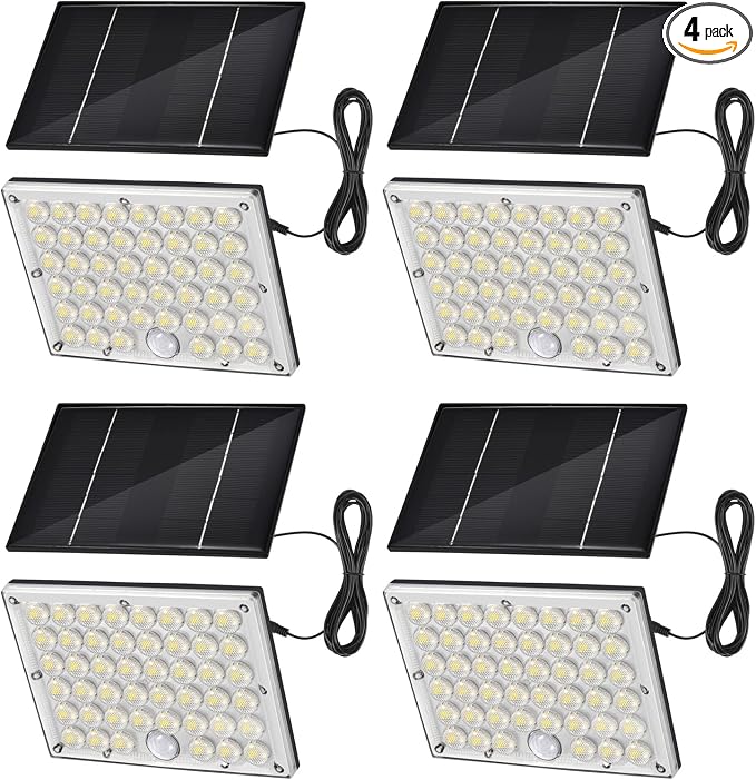 184 LED Solar Lights Outdoor, Waterproof Solar Motion Sensor Flood Lights by Unknown