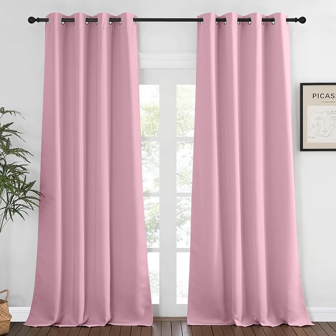 NICETOWN Bedroom Curtain Room Darkening Drapery 102 inches Length by NICETOWN