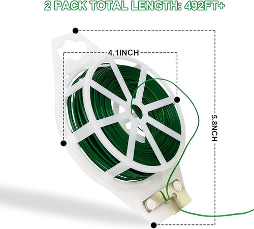2 Pack 492FT Garden Twist Tie - Image 2