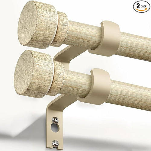 2 Pack Antique White Curtain Rods by Unknown