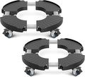 sanyi Plant Caddy with Wheels, 2 Pack 8-21" Adjustable Rolling Plant Stands by sanyi