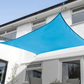KANAGAWA 14'X15' Turquoise Mix Custom Size Sun Shade Sail Rectangle UV Block by KANAGAWA