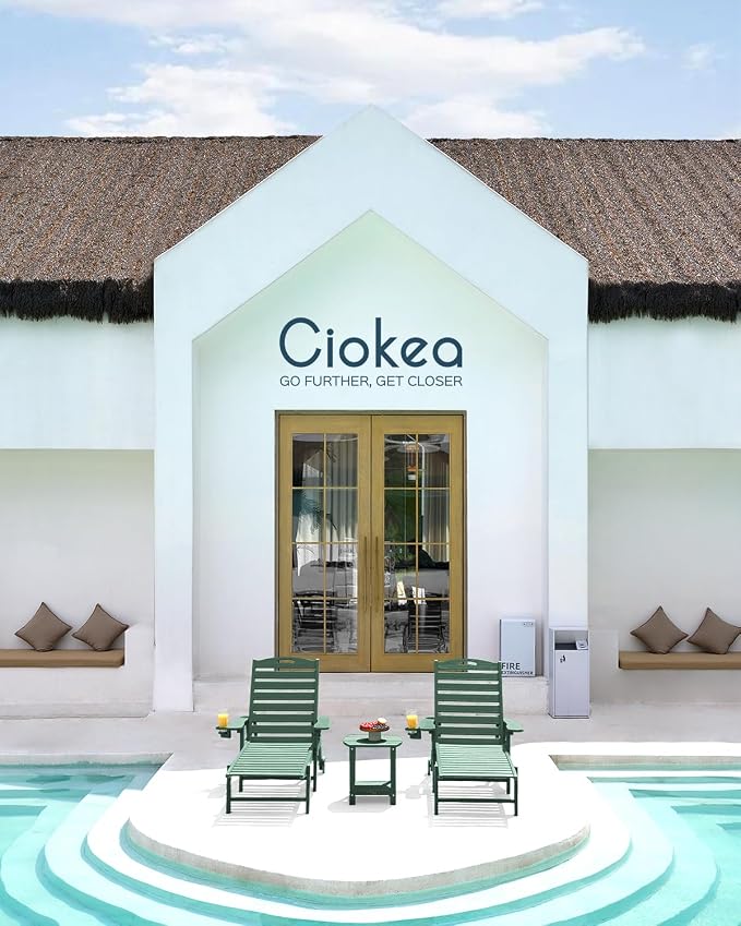 Ciokea Lounge Chair Outdoor, Oversized Chaise Lounge Chair - Image 2